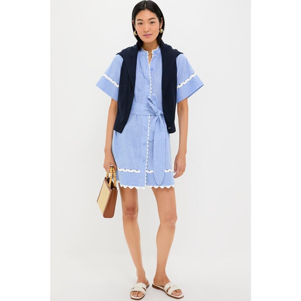 TUCKERNUCK Chambray Cornelia Dress Size XL NWT Retail $228 Tuckernuck - Picture 4 of 8